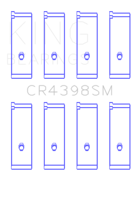 King Engine Bearings Honda L13A4/L15A (Size 0.25) Connecting Rod Bearing Set Bearings King Engine Bearings