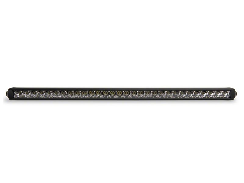 Raxiom 18-23 Jeep Wrangler JL Axial Series 30-In Single Row LED Light Bar w/ Hood Mounting Brackets Brackets Raxiom