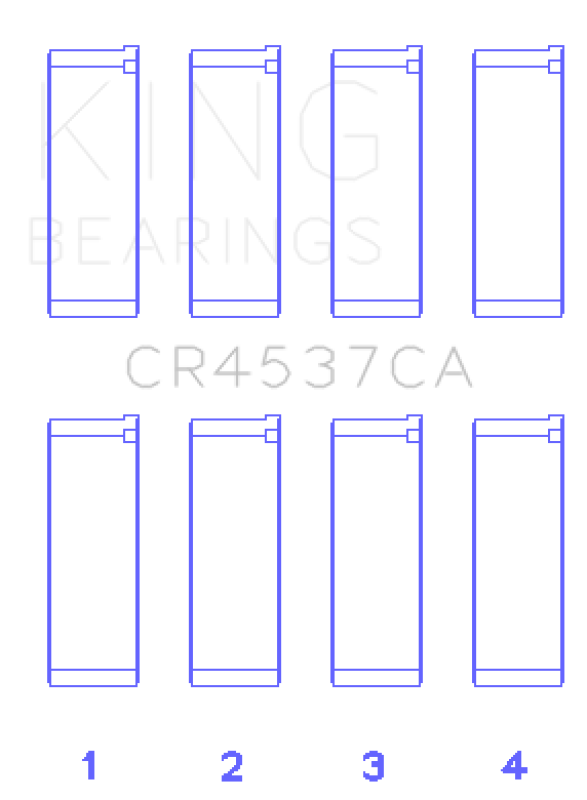 King Engine Bearings Mini Cooper S/Cooper S Conv/Works W10B16A Rod Bearing Set - Size STD Bearings King Engine Bearings