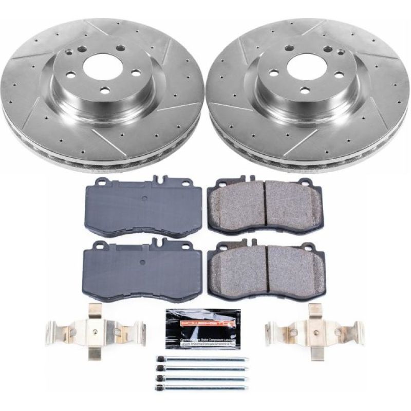 Power Stop 10-16 Mercedes-Benz E350 Front Z23 Evolution Sport Brake Kit Brake Kits - Performance D&S PowerStop