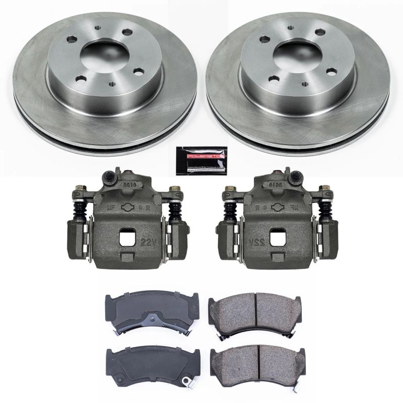 Power Stop 95-98 Nissan 200SX Front Autospecialty Brake Kit w/Calipers Brake Kits - OE PowerStop