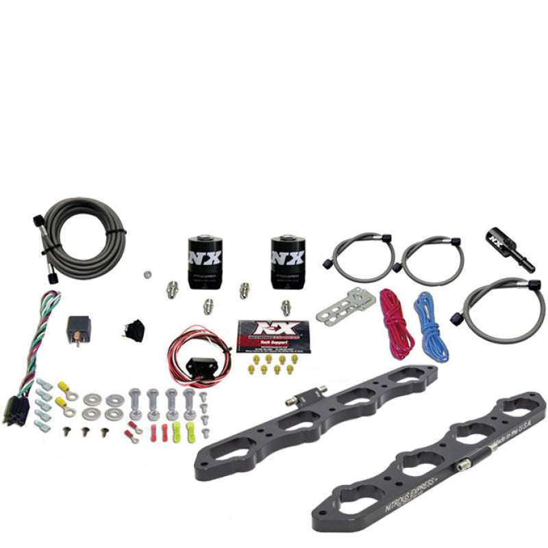 Nitrous Express 2018+ Ford 5.0L Coyote Wet Direct Port Plate System w/o Bottle Nitrous Systems Nitrous Express