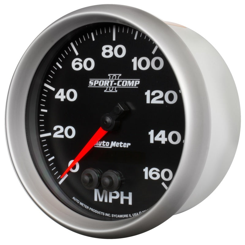 Autometer Sport-Comp II 5in 0-140MPH In-Dash Electronic GPS Programmable Speedometer Gauges AutoMeter
