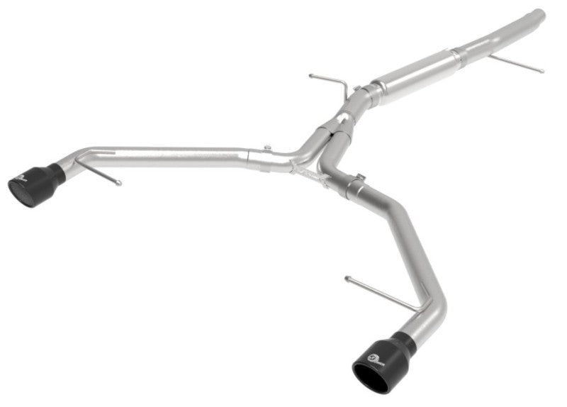 aFe 17-19 Audi A4 (L4-2.0L) MACH Force-Xp Stainless Steel Axle-Back Exhaust System - Black Tip Tips aFe