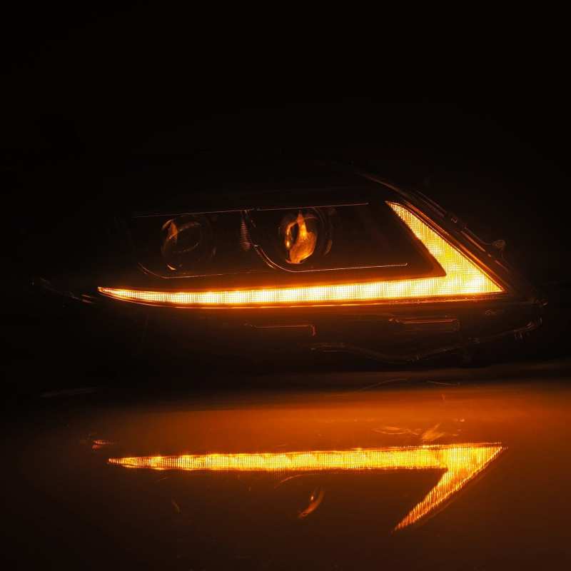 AlphaRex 11-21 Toyota Sienna LUXX LED Proj Headlights Plank Style Black w/Seq Signal/DRL Headlights AlphaRex