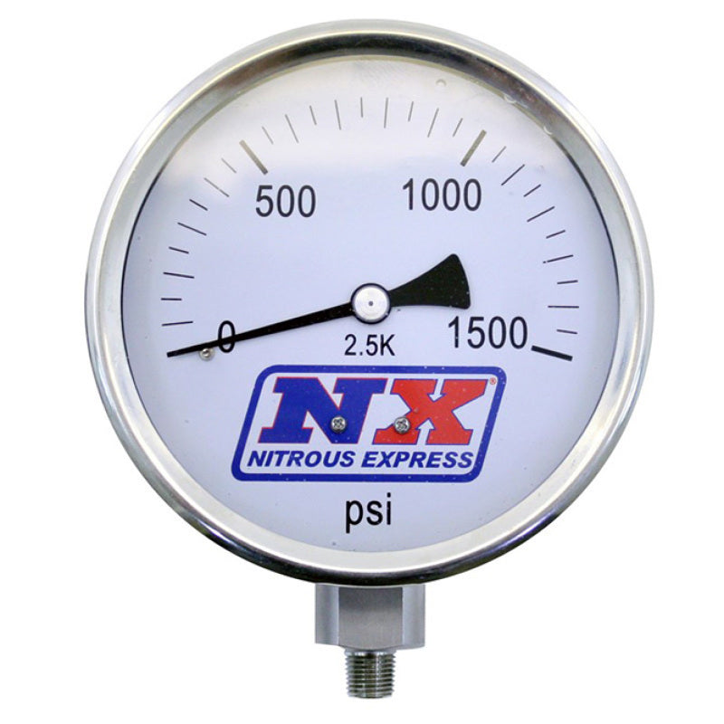 Nitrous Express Nitrous Pressure Gauge 4in-High Accuracy Gauges Nitrous Express
