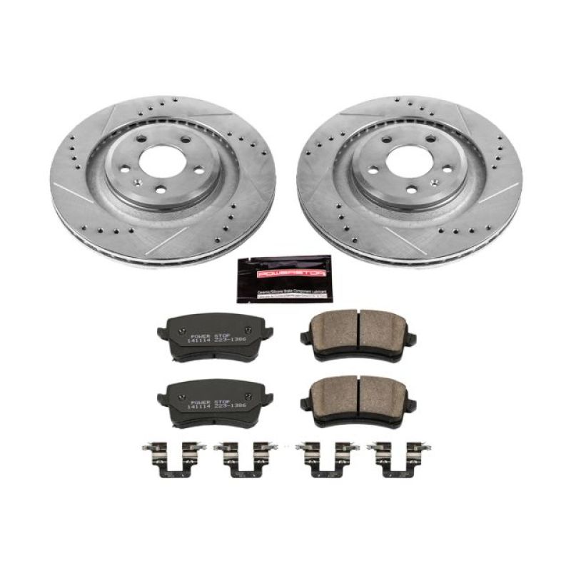 Power Stop 10-11 Audi S4 Rear Z23 Evolution Sport Brake Kit Brake Kits - Performance D&S PowerStop