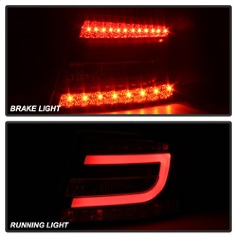 Spyder Audi A6 05-08 4Dr Sedan Only Version 2 Light Bar LED Tail Lights Blk ALT-YD-AA605V2-LBLED-BK Tail Lights SPYDER