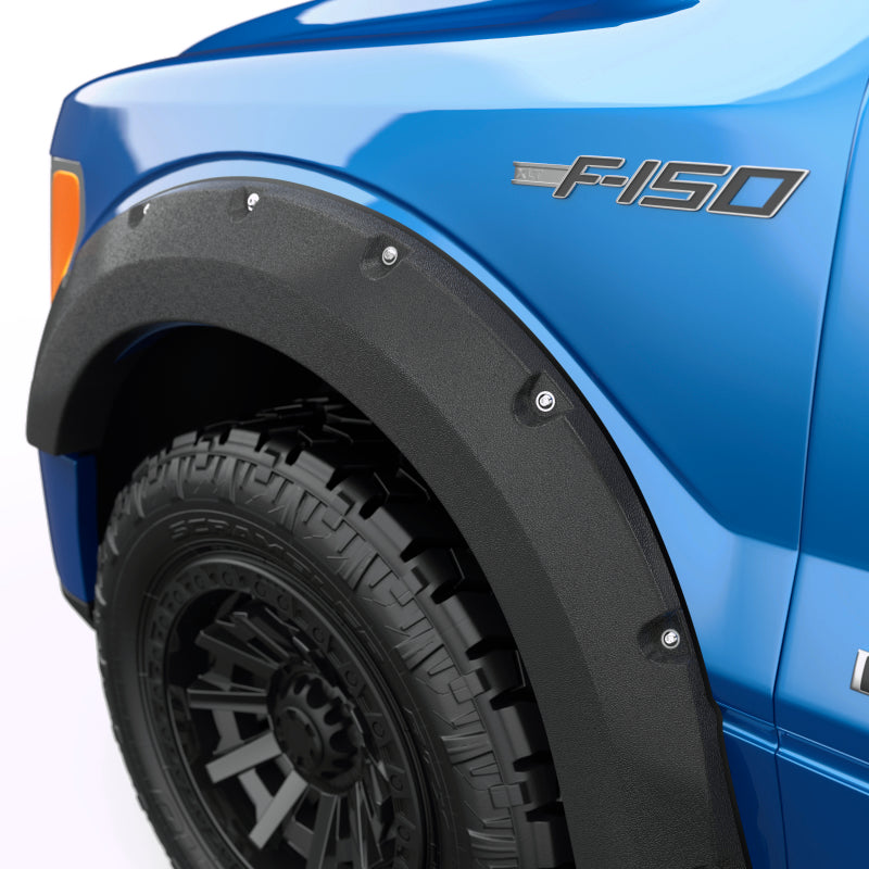 EGR 09-14 Ford F150 67in / 78.8in Bed Baseline Bolt-Style Fender Flares (Set of 4) - Textured Black Fender Flares EGR
