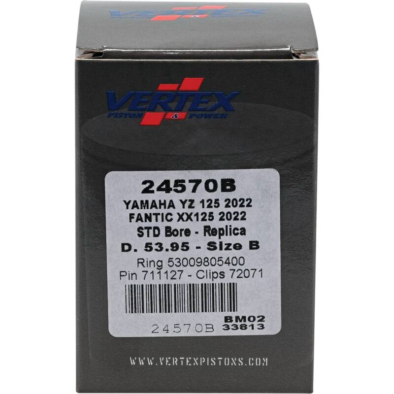 Vertex Piston 2023 Fantic Motor XE 125 125cc Cast Replica Piston Kit Piston Sets - Powersports Vertex Pistons