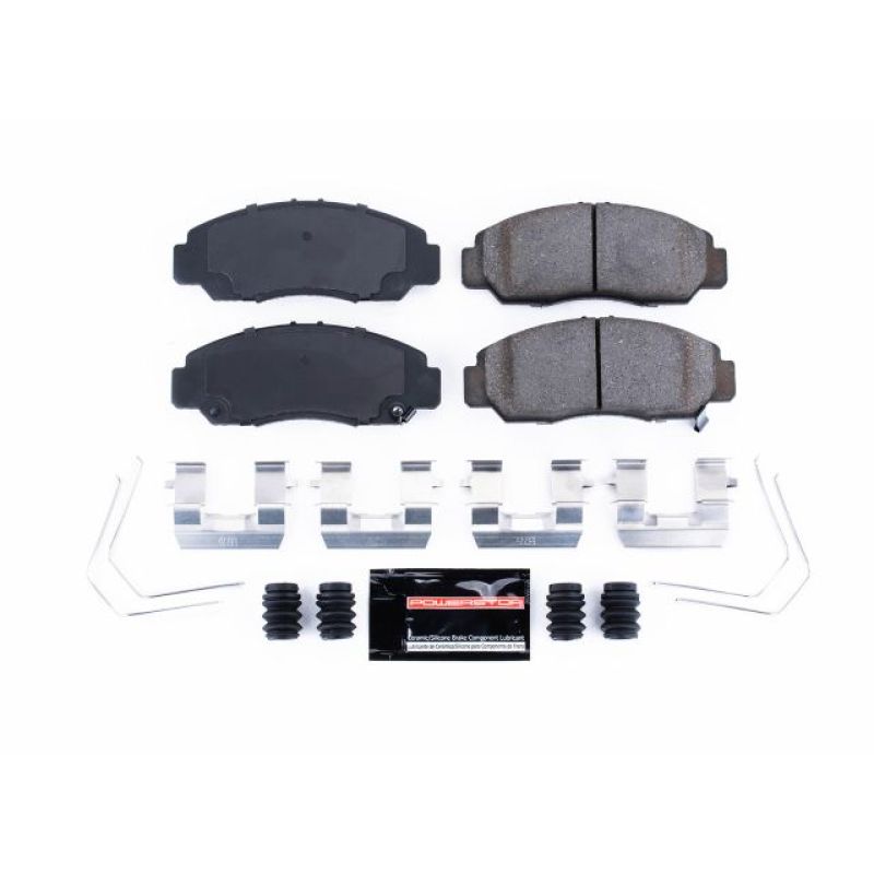 Power Stop 06-15 Honda Civic Front Z23 Evolution Sport Brake Pads w/Hardware Brake Pads - Performance PowerStop
