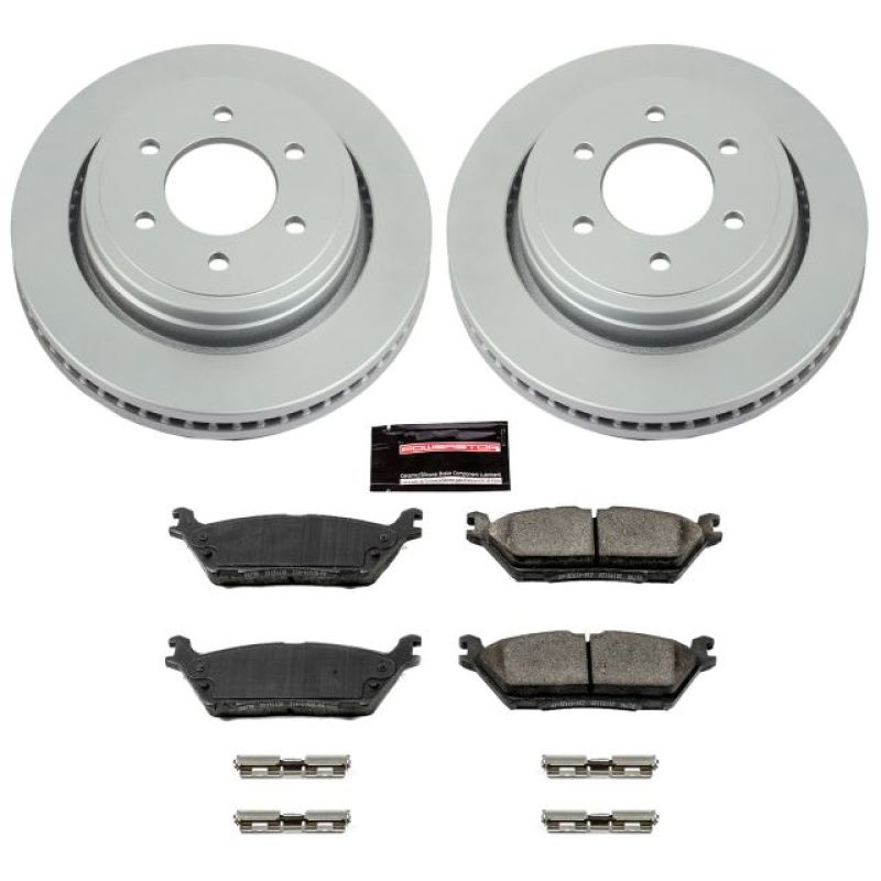 Power Stop 15-17 Ford F-150 Rear Z17 Evolution Geomet Coated Brake Kit Brake Kits - Performance Blank PowerStop