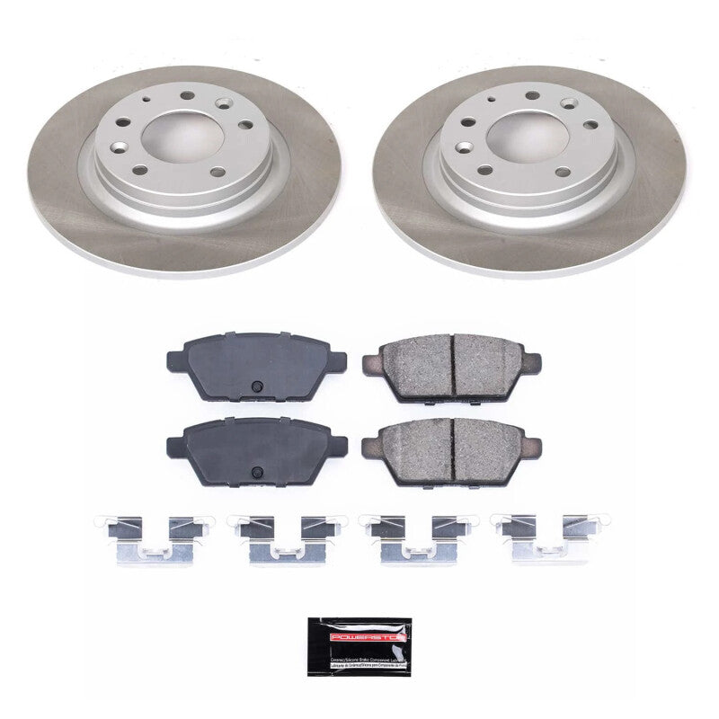Power Stop 06-11 Mercury Milan Rear Semi-Coated Rotor Kit Brake Kits - Performance Blank PowerStop