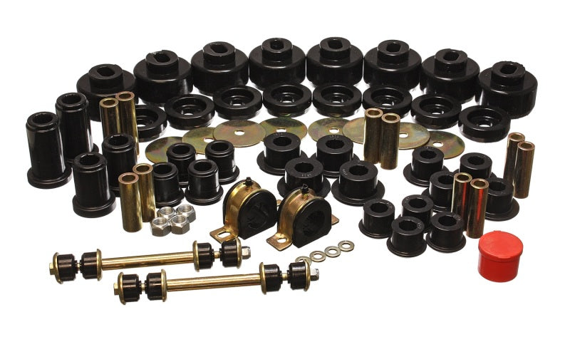 Energy Suspension 01-06 Chevy Silverado 4WD Black Hyper-flex Master Bushing Set Bushings - Full Vehicle Kits Energy Suspension