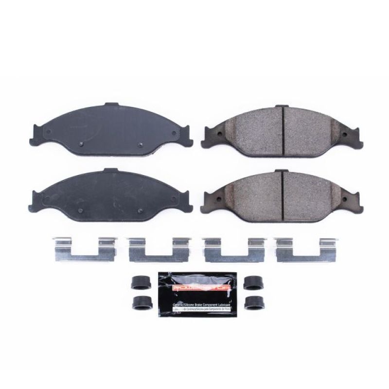 Power Stop 99-04 Ford Mustang Front Z23 Evolution Sport Brake Pads w/Hardware Brake Pads - Performance PowerStop