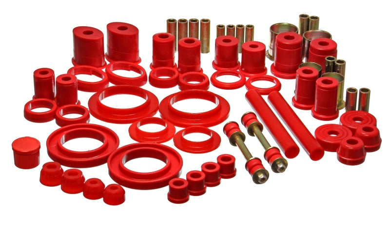 Energy Suspension 99-04 Ford Mustang Red Hyper-flex Master Bushing Set Bushing Kits Energy Suspension