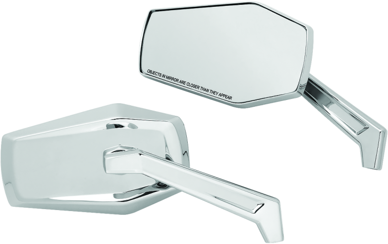 Kuryakyn Hex Mirrors Chrome Rear View Mirrors Kuryakyn