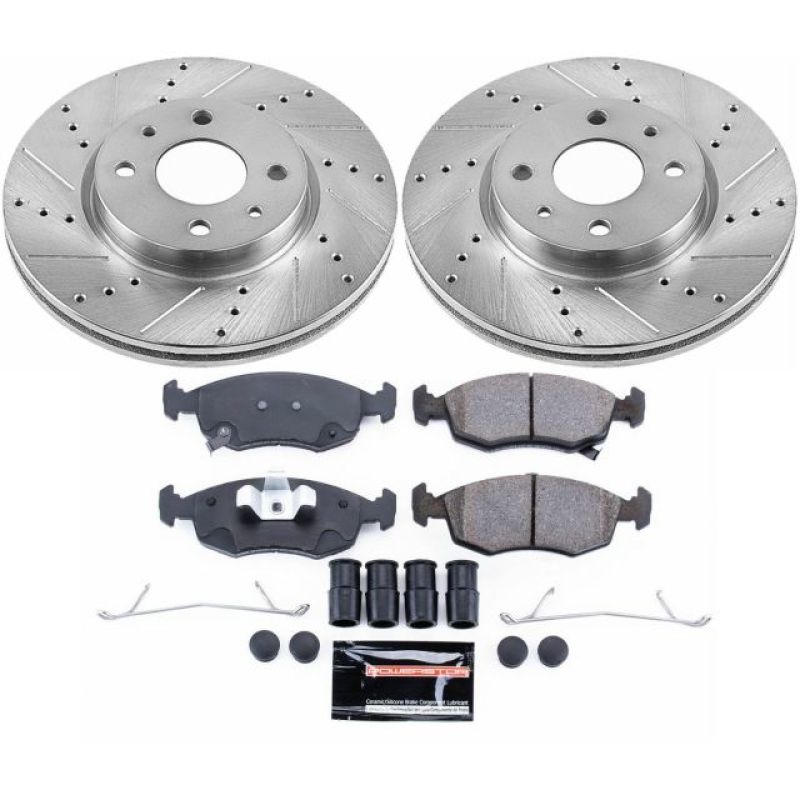 Power Stop 12-18 Fiat 500 Front Z23 Evolution Sport Brake Kit Brake Kits - Performance D&S PowerStop