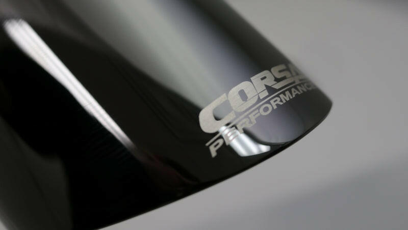 Corsa Single Universal 3.0in Inlet / 4.0in Outlet Black PVD Pro-Series Tip Kit Tips CORSA Performance