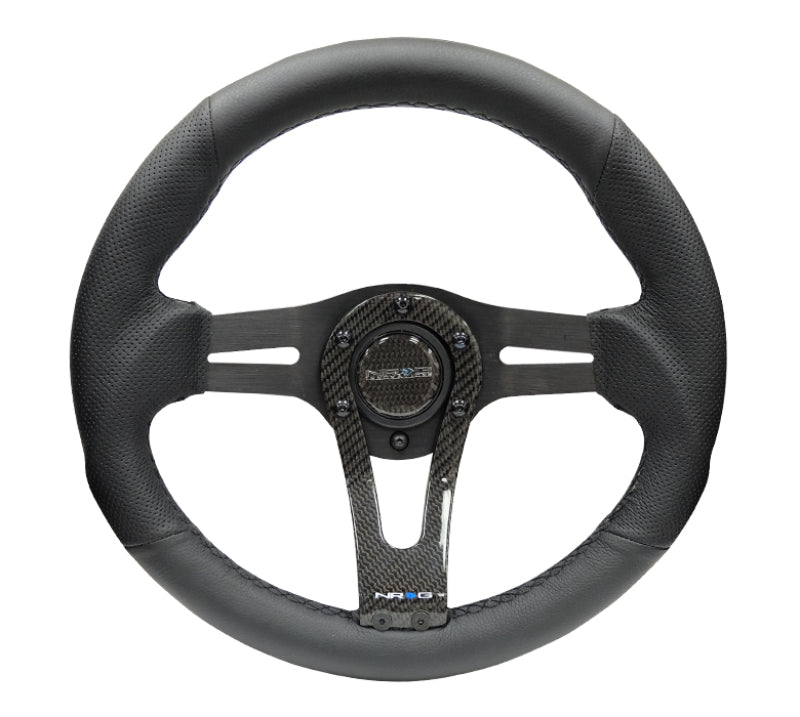 NRG Reinforced Steering Wheel (320mm) w/Carbon Center Spoke Steering Wheels NRG
