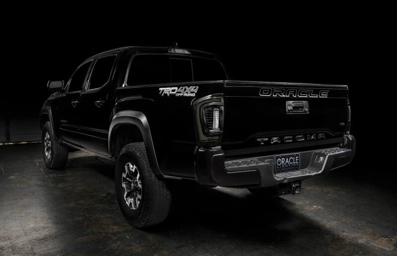 Oracle Lighting 16-23 Gen 3 Toyota Tacoma Black Series Flush Style LED Tail Lights Tail Lights ORACLE Lighting