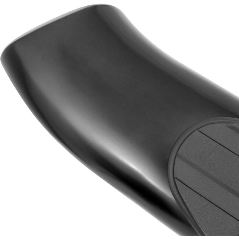 Westin 2014-2018 Chevrolet/GMC Silverado Sierra 1500 Dbl Cab PRO TRAXX 5 Oval Nerf Step Bars - Black Nerf Bars Westin