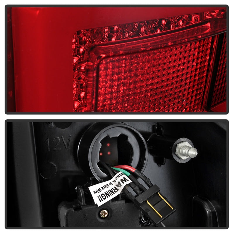 Spyder 16-17 Toyota Tacoma LED Tail Lights - Red Clear (ALT-YD-TT16-LED-RC) Tail Lights SPYDER