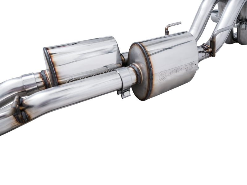 AWE Tuning 16-22 Toyota Tacoma 0FG Cat-Back Exhaust w/ BashGuard - Dual Chrome Silver Tips Catback AWE Tuning