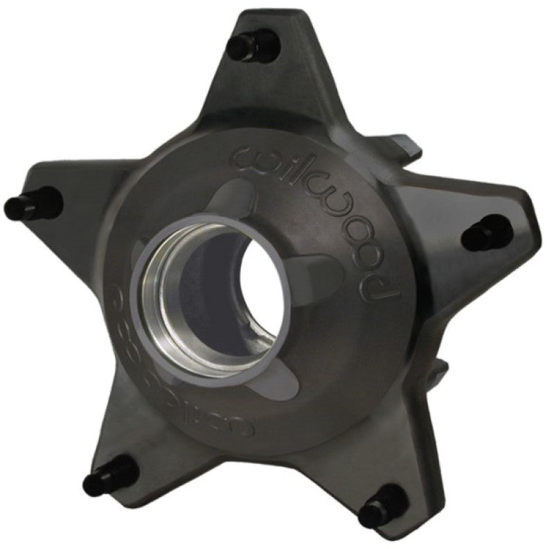 Wilwood Hub-Starlite 55 Front w/Snap-Cap Std. Offset 5/8 C Studs-Black Wheel Hubs Wilwood
