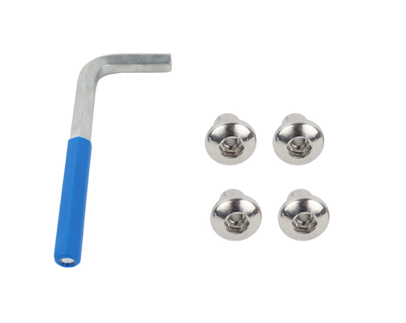 Kentrol 07-18 Jeep Wrangler JK OEM Anti-Theft Door Nuts 2 Door - Polished Silver Doors Kentrol