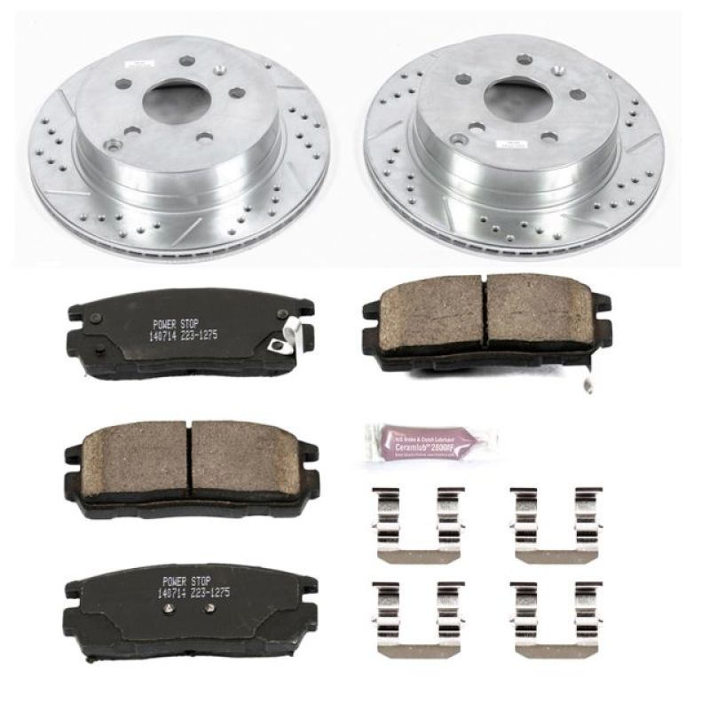 Power Stop 10-17 Chevrolet Equinox Rear Z23 Evolution Sport Brake Kit Brake Kits - Performance D&S PowerStop