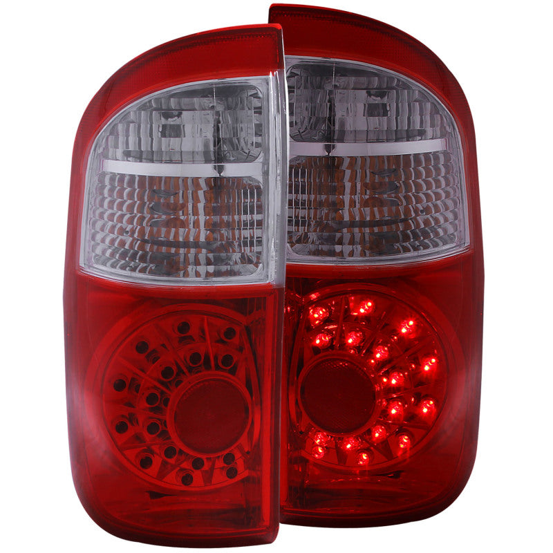 ANZO 2004-2006 Toyota Tundra LED Taillights Red/Clear Tail Lights ANZO