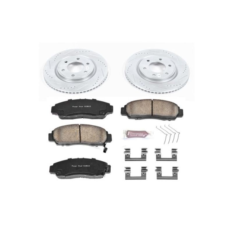 Power Stop 11-13 Infiniti QX56 Front Z23 Evolution Sport Brake Kit Brake Kits - Performance D&S PowerStop