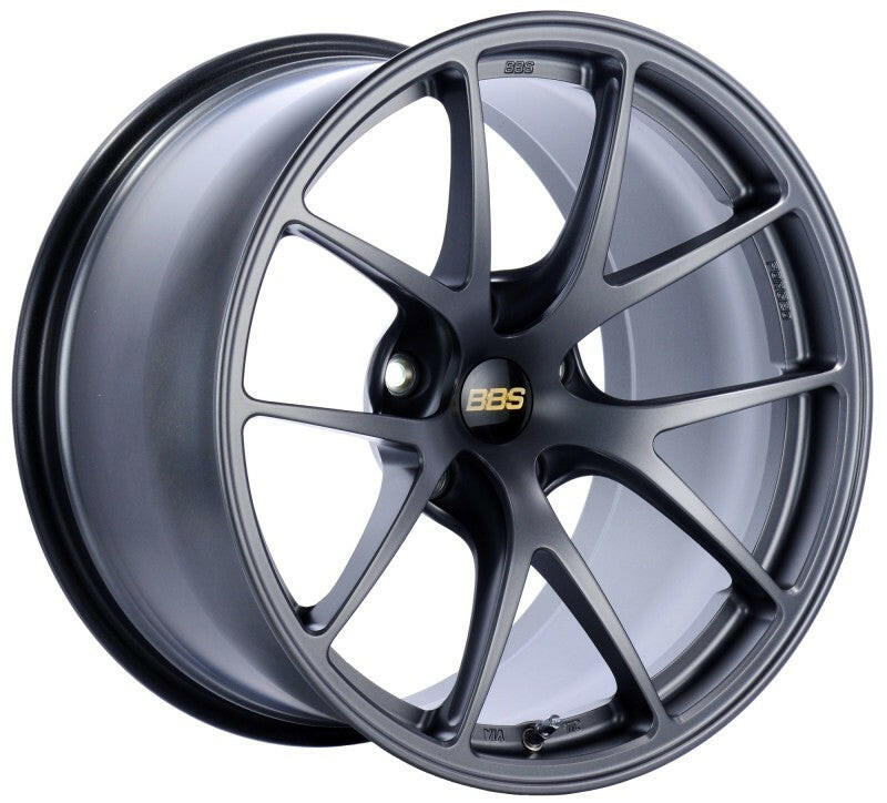 BBS RI-A 18x9 5x112 ET38 Matte Graphite Wheel -82mm PFS/Clip Required Wheels - Forged BBS