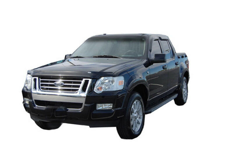 AVS 07-10 Ford Explorer Sport Trac Ventvisor Outside Mount Window Deflectors 4pc - Smoke Wind Deflectors AVS