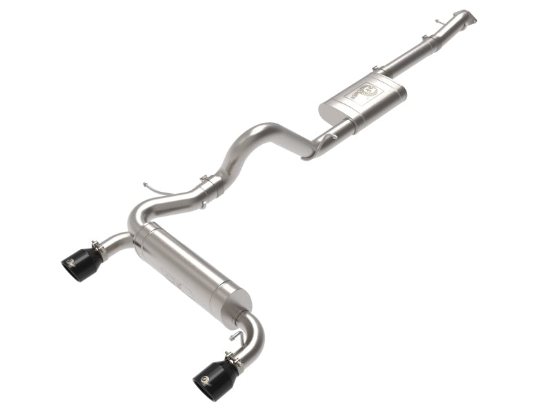 aFe Vulcan 3in 304 SS Cat-Back Exhaust 2021 Ford Bronco L4-2.3L (t)/V6-2.7L (tt) w/ Black Tips Catback aFe