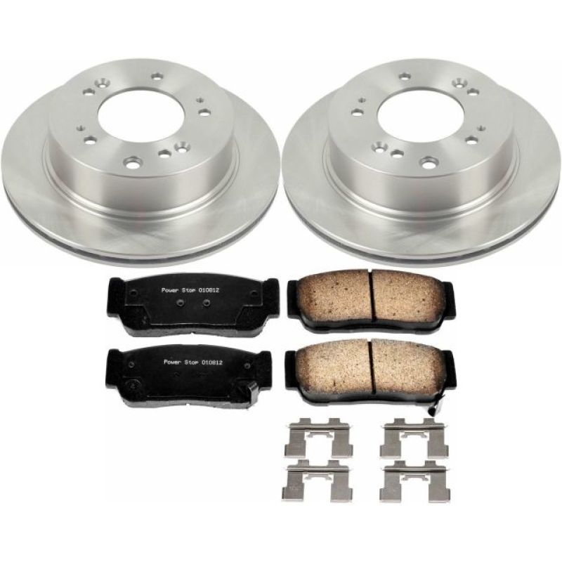 Power Stop 07-09 Kia Sorento Rear Autospecialty Brake Kit Brake Kits - OE PowerStop