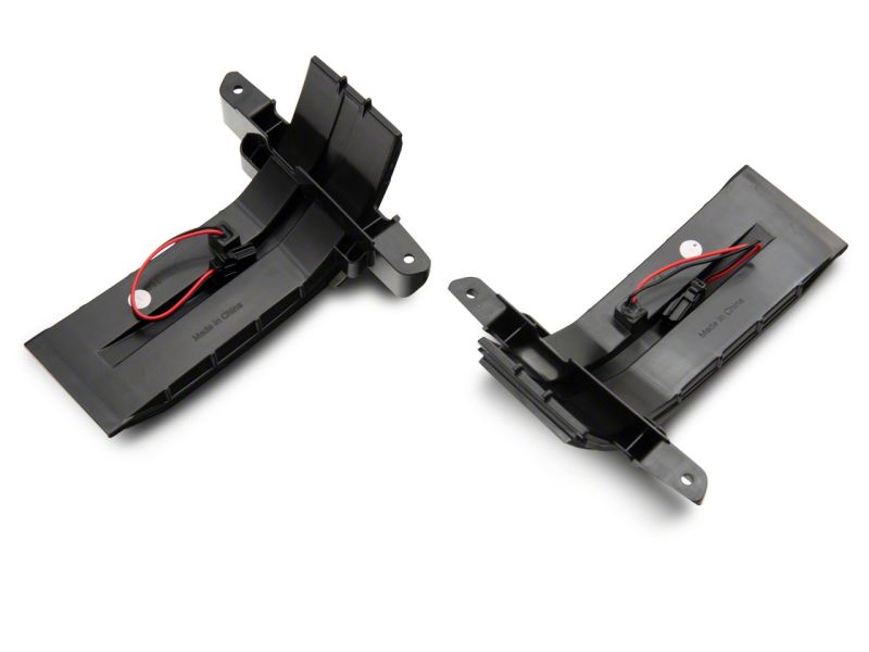 Raxiom 14-19 Chevrolet Silverado Axial Series Dual-Row Amber LED Tow Mirror Lights- Smoked Side Mirrors Raxiom