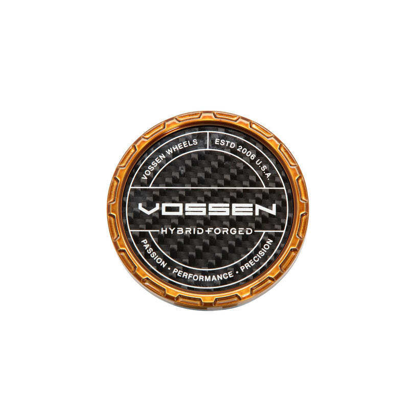 Vossen HF Carbon Billet Sport Cap 2.0 - Large (VHFL) - Transparent Bronze - Twill Weave (Gloss) Wheel Center Caps Vossen