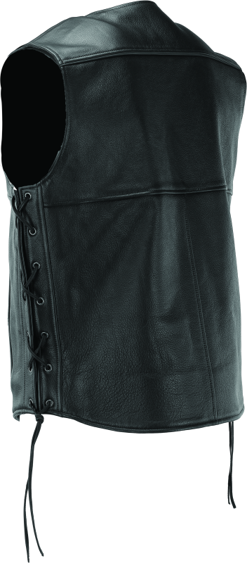 Kuryakyn Leather By River Road Old Skool Leather Vest Black - Large Vests Kuryakyn
