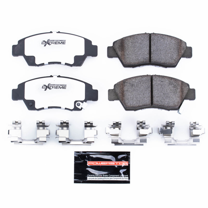Power Stop 02-06 Acura RSX Front Z26 Extreme Street Brake Pads w/Hardware Brake Pads - Performance PowerStop
