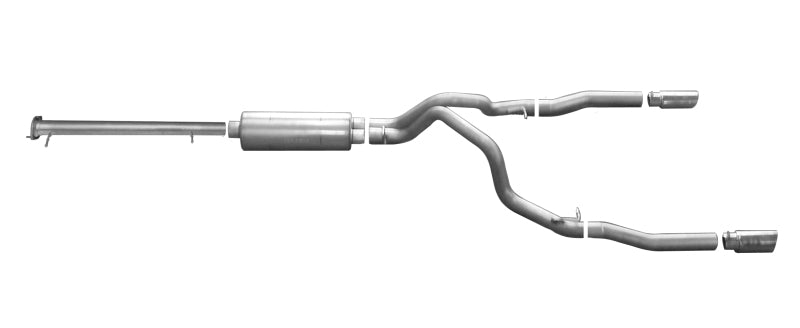 Gibson 15-19 GMC Sierra 2500 HD Base 6.0L 3in Cat-Back Dual Split Exhaust - Stainless Catback Gibson