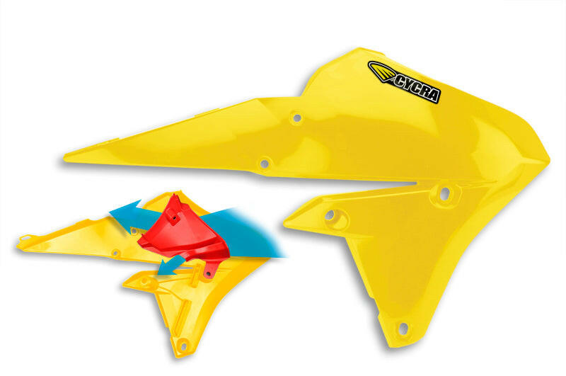 Cycra 14-18 Yamaha YZ250F/14-17 YZ450F 15-18 WR/FX Radiator Shroud - Light Gold Plastics Cycra