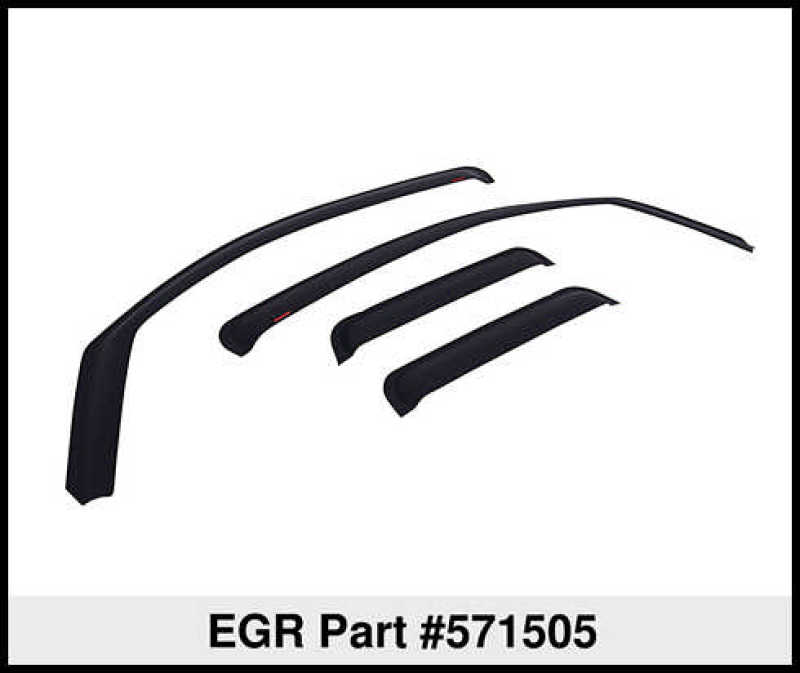 EGR 07-13 Chev Silverado/GMC Sierra Ext Cab In-Channel Window Visors - Set of 4 - Matte Wind Deflectors EGR