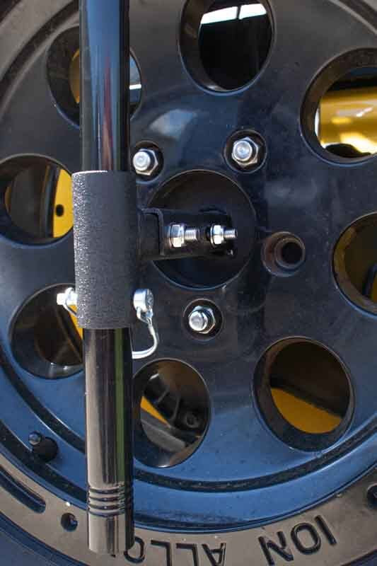 Fishbone Offroad Spare Tire Flag Mount Truck Bed Rack Fishbone Offroad