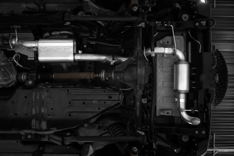 MBRP 2021-2023 Ford Bronco 2.3L/2.7L Stainless Steel 3in Cat-Back, Single High Clearance Rear Exit Catback MBRP