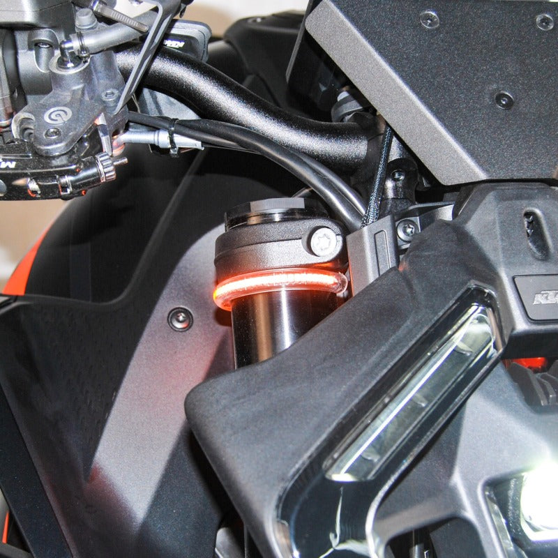 New Rage Cycles 24+ KTM 1390 Super Duke Front Turn Signals Lights Corner New Rage Cycles