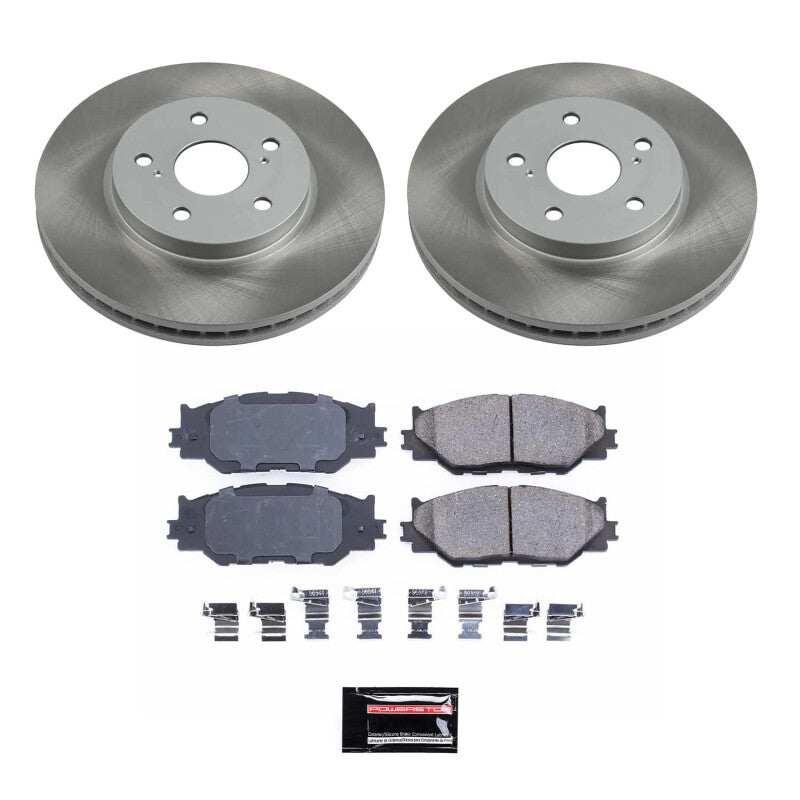 Power Stop 06-15 Lexus IS250 Front Semi-Coated Rotor Kit Brake Kits - Performance Blank PowerStop