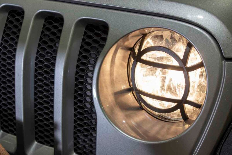 Fishbone Offroad 2018+ Jeep Wrangler JL Aluminum Headlight Guards Light Accessories and Wiring Fishbone Offroad