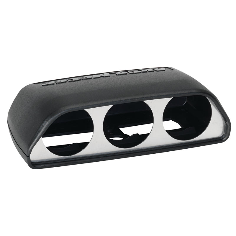 Autometer 08-11 Dodge Challenger Black Triple Dash Pod Gauge Pods AutoMeter